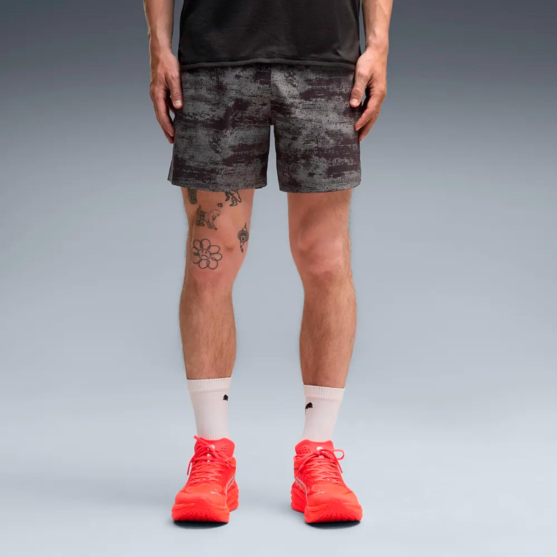 Puma Dreamrun Brightstride AOP 5in  Løbeshorts Herrer - sort