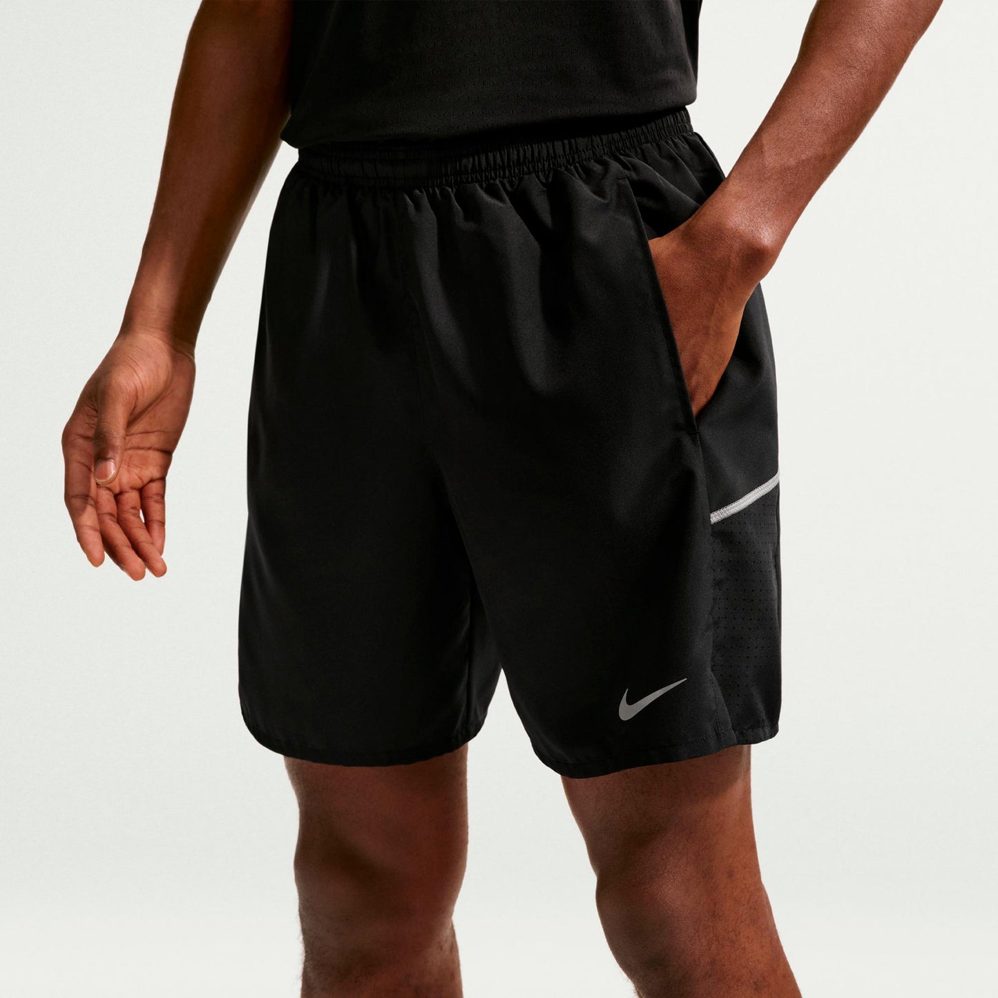 Nike Miler 2in1  Løbeshorts Herrer - sort, sølv