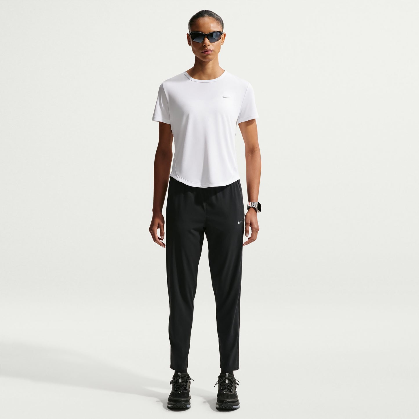 Nike Tempo  Løbetrøje Damer - hvid, sølv