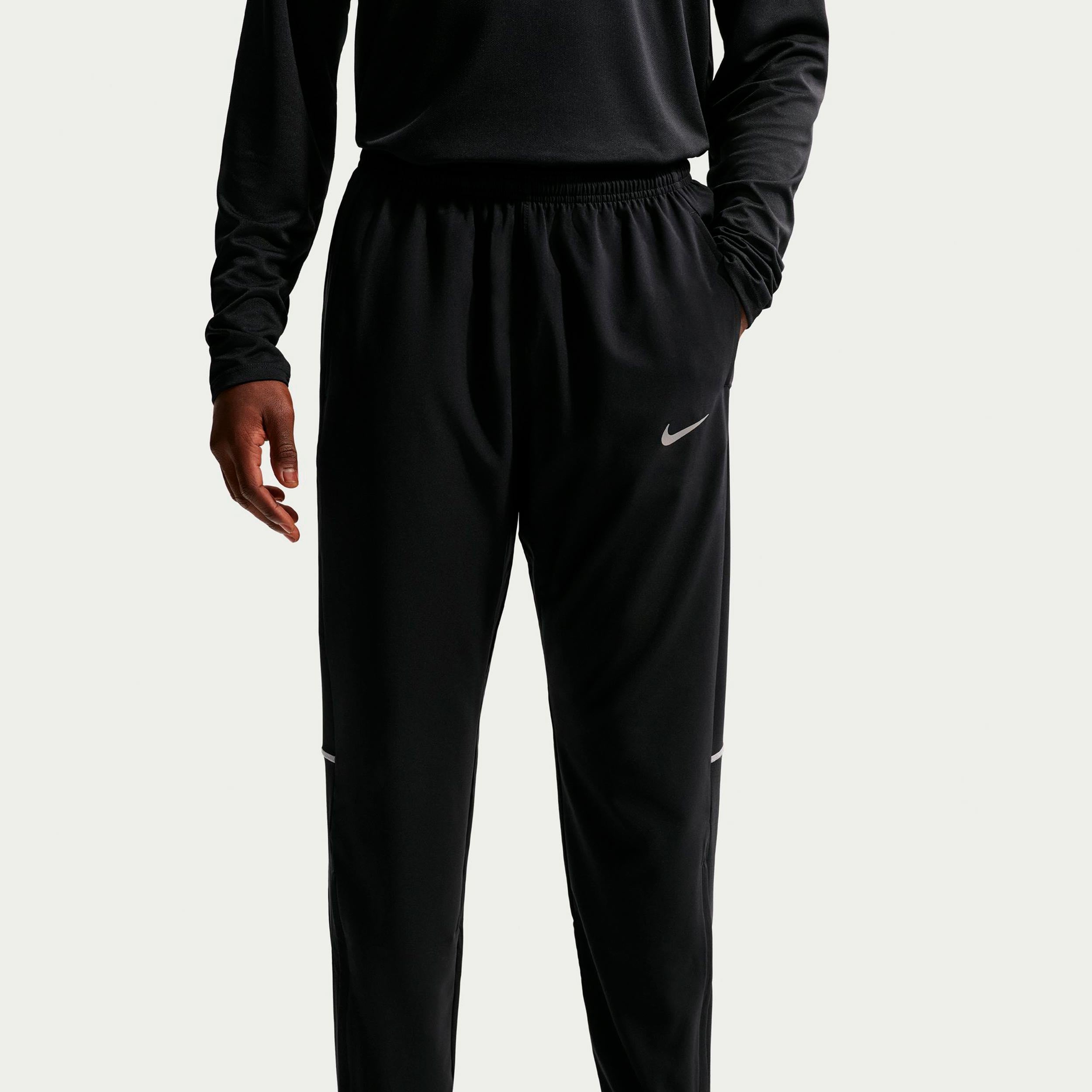 Nike Miler Pant Løbebukser Herrer - sort, sølv