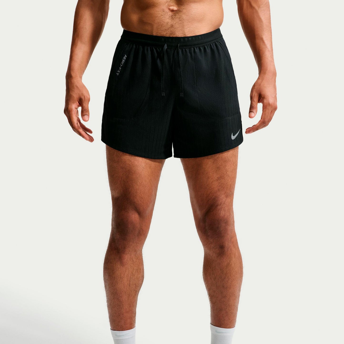 Nike Stride  Løbeshorts Herrer - sort, sølv