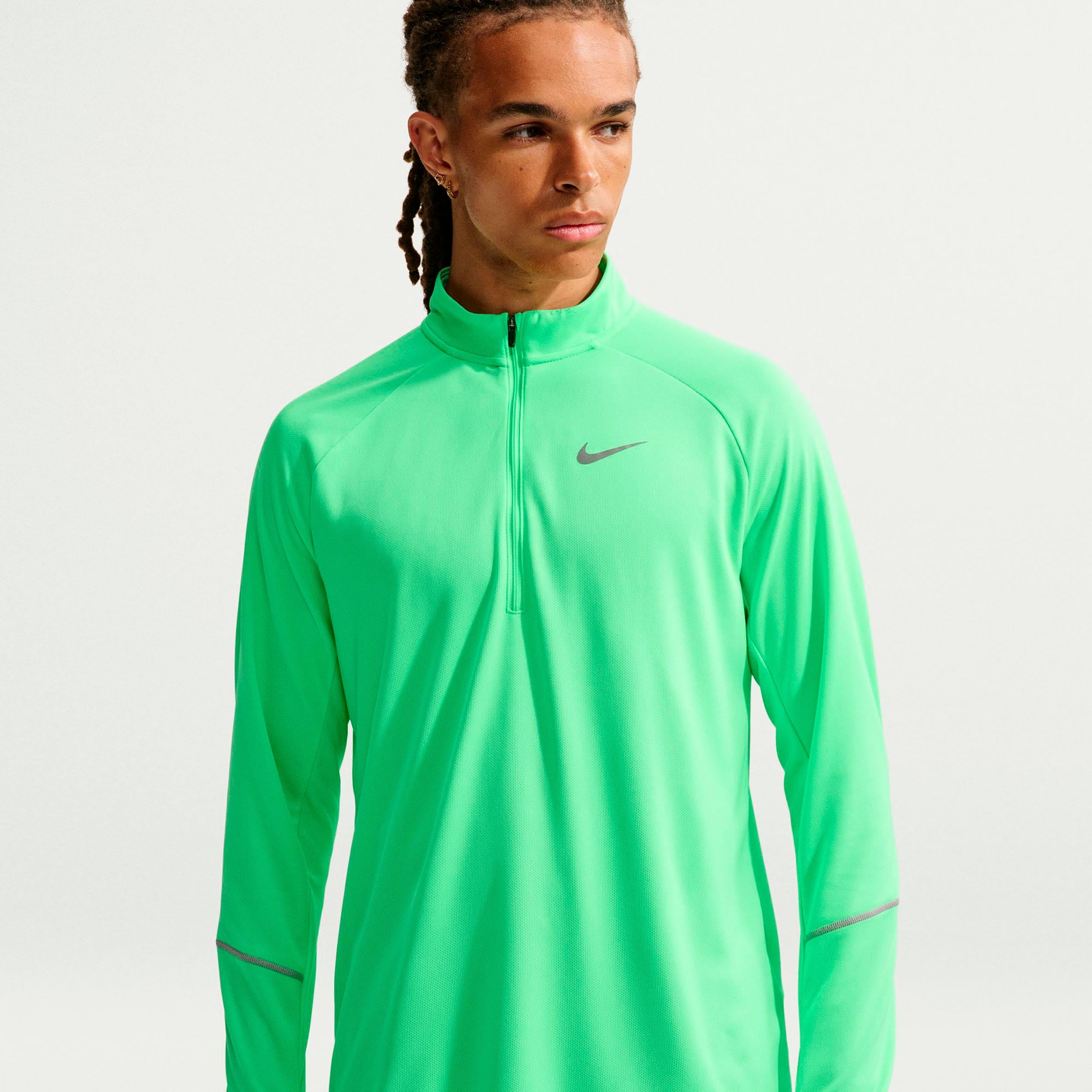 Nike Miler  Løbetrøje Herrer - grøn, sølv