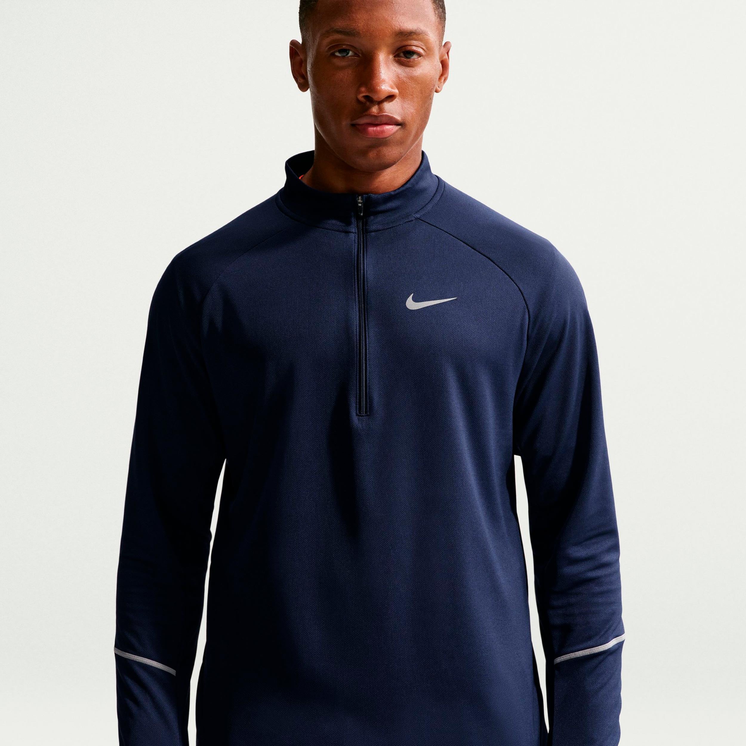 Nike Miler  Løbetrøje Herrer - mørkeblå, sølv