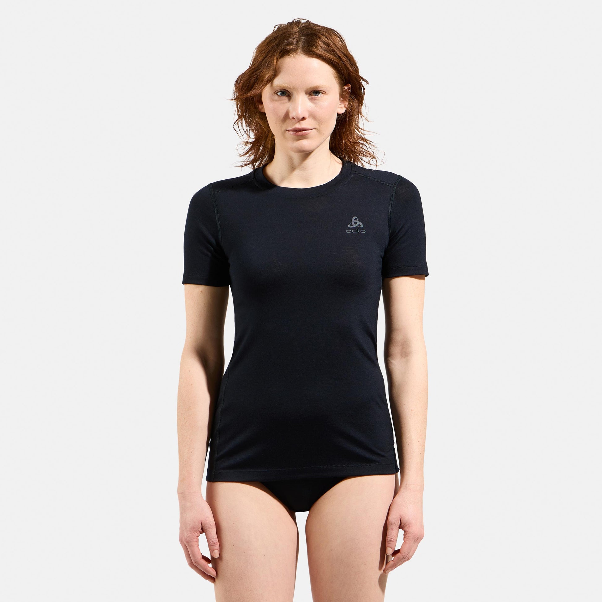 Odlo Merino 160 Baselayer Crew  Løbetrøje Damer - sort
