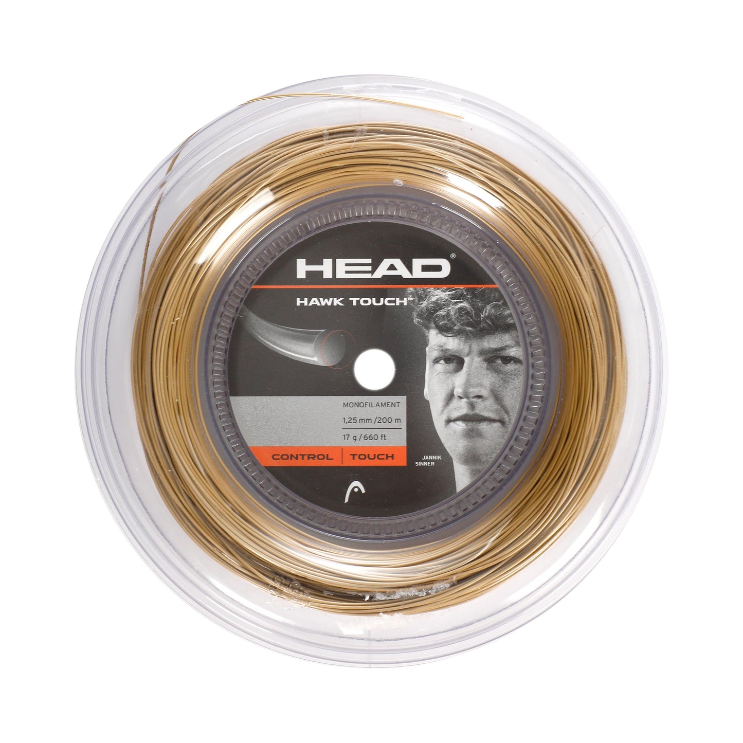 HEAD Hawk Touch Strenge, rulle 200m - guld