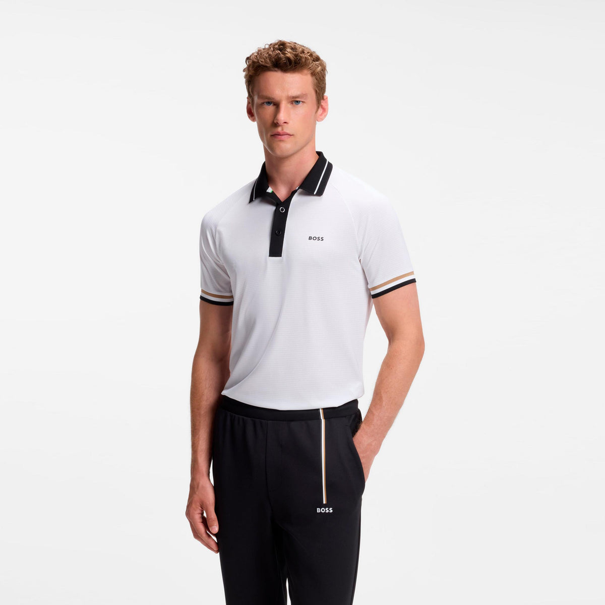 BOSS Court Polo Herrer - hvid