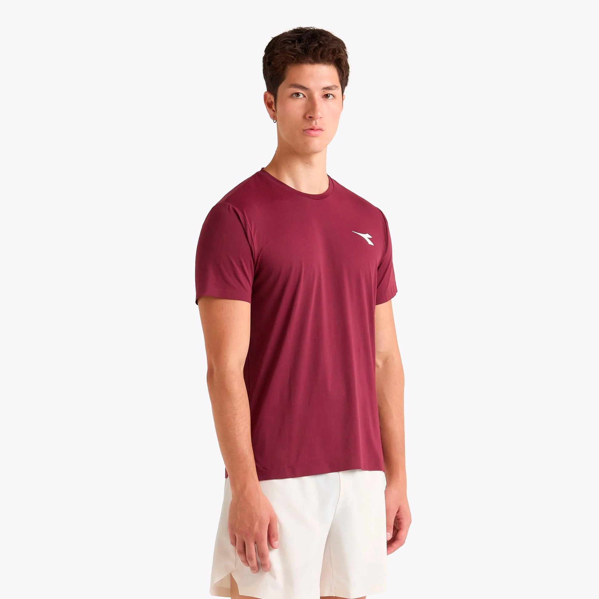 Diadora Icon T-shirt Herrer - vinrød
