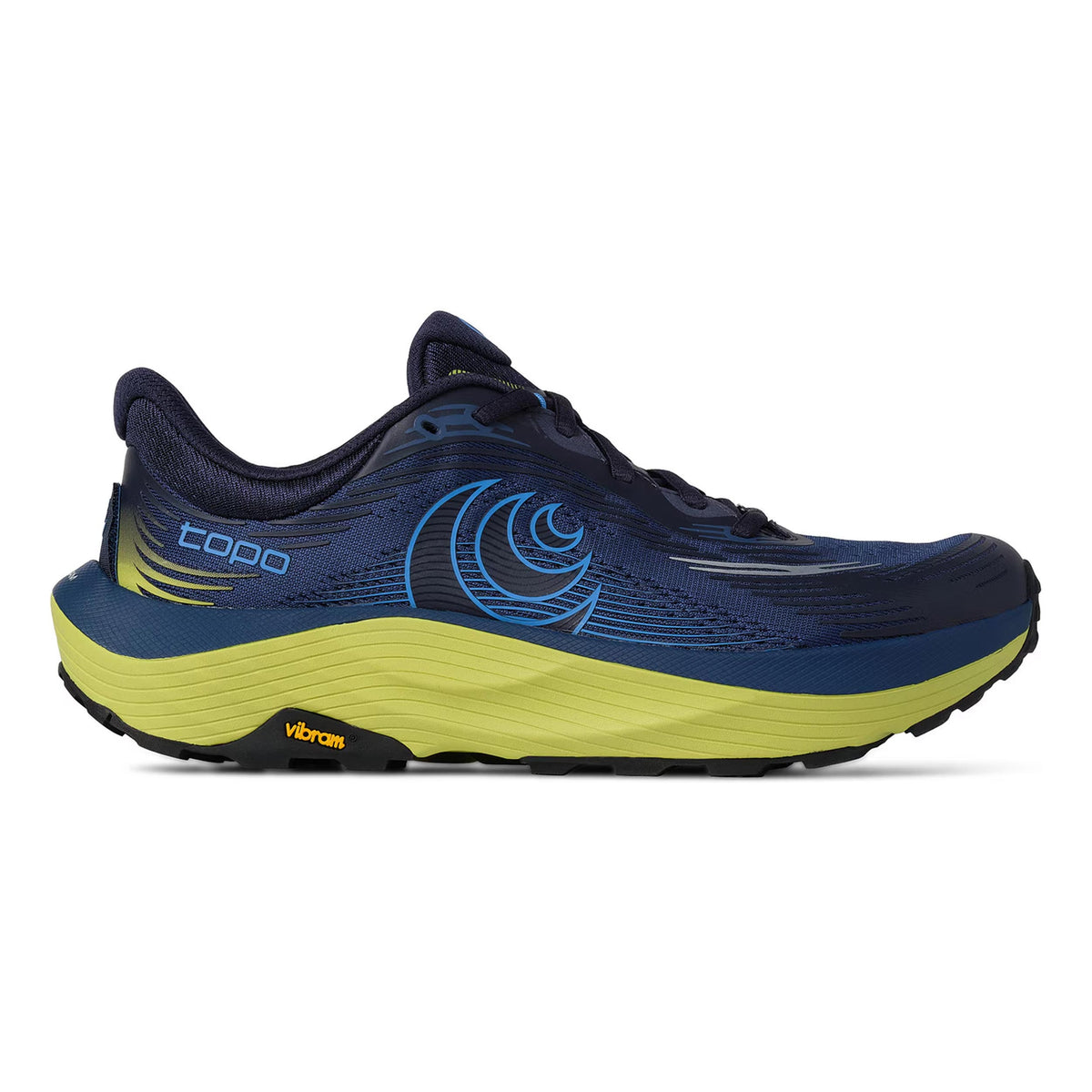 TOPO ATHLETIC Ultraventure 5 Trailsko Herrer - mørkeblå, lime