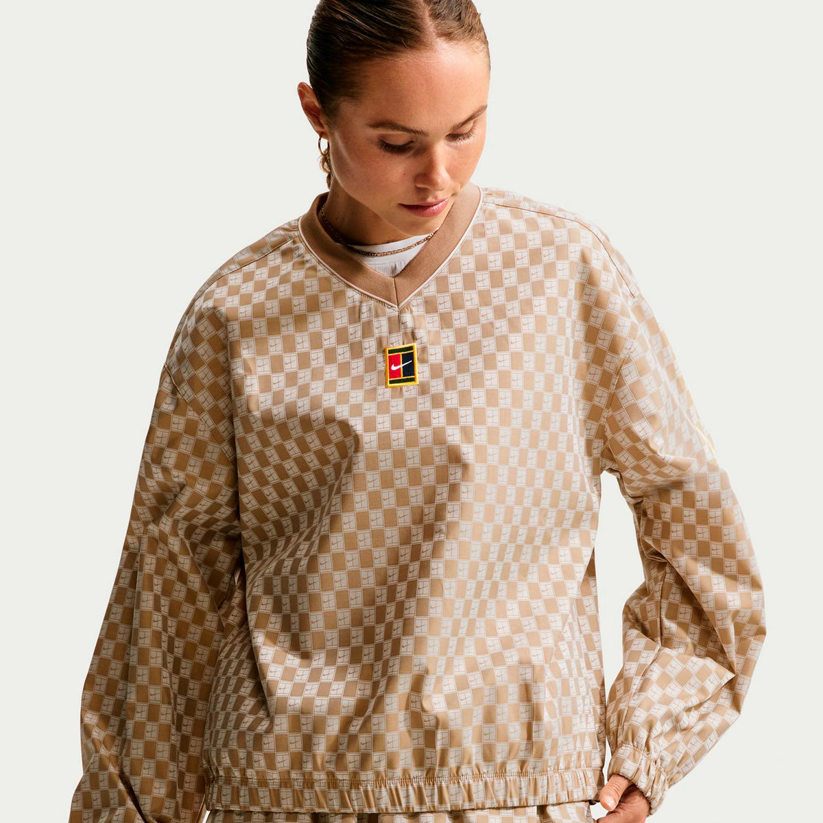 Nike Woven Shirt, langærmet Damer - beige