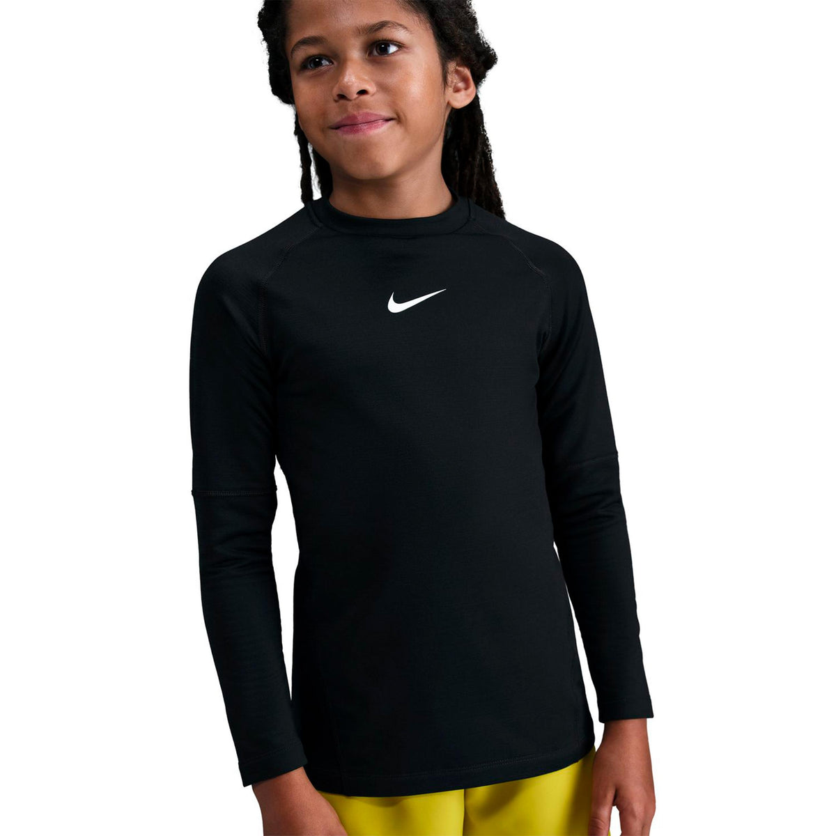 Nike Dri-Fit Crewneck Shirt, langærmet Drenge - sort