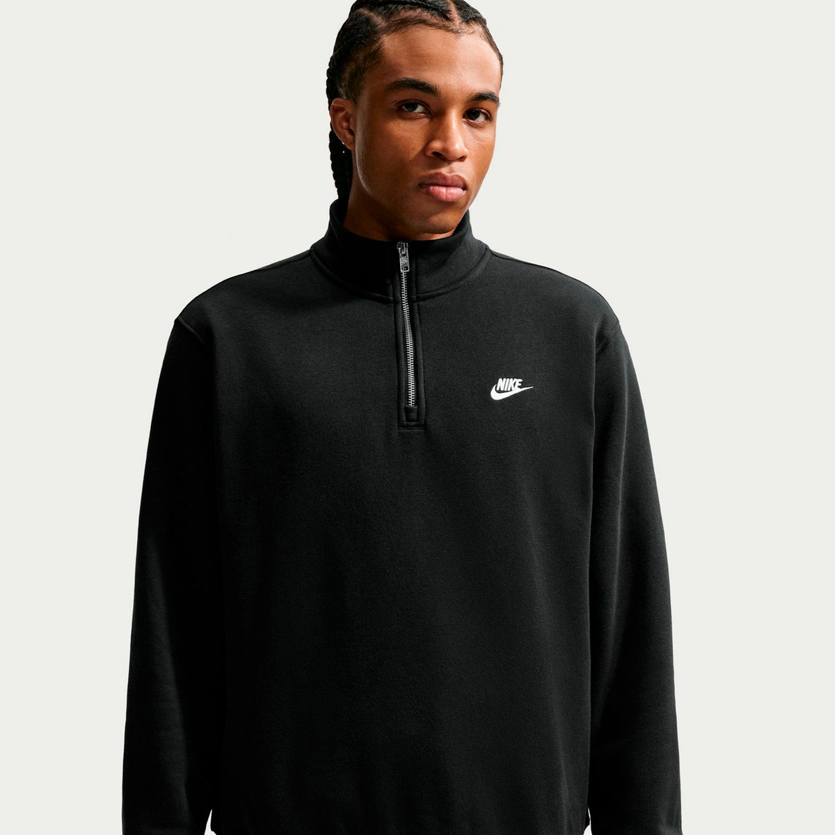 Nike 1/2-Zip Fleece Sweatshirt Herrer - sort