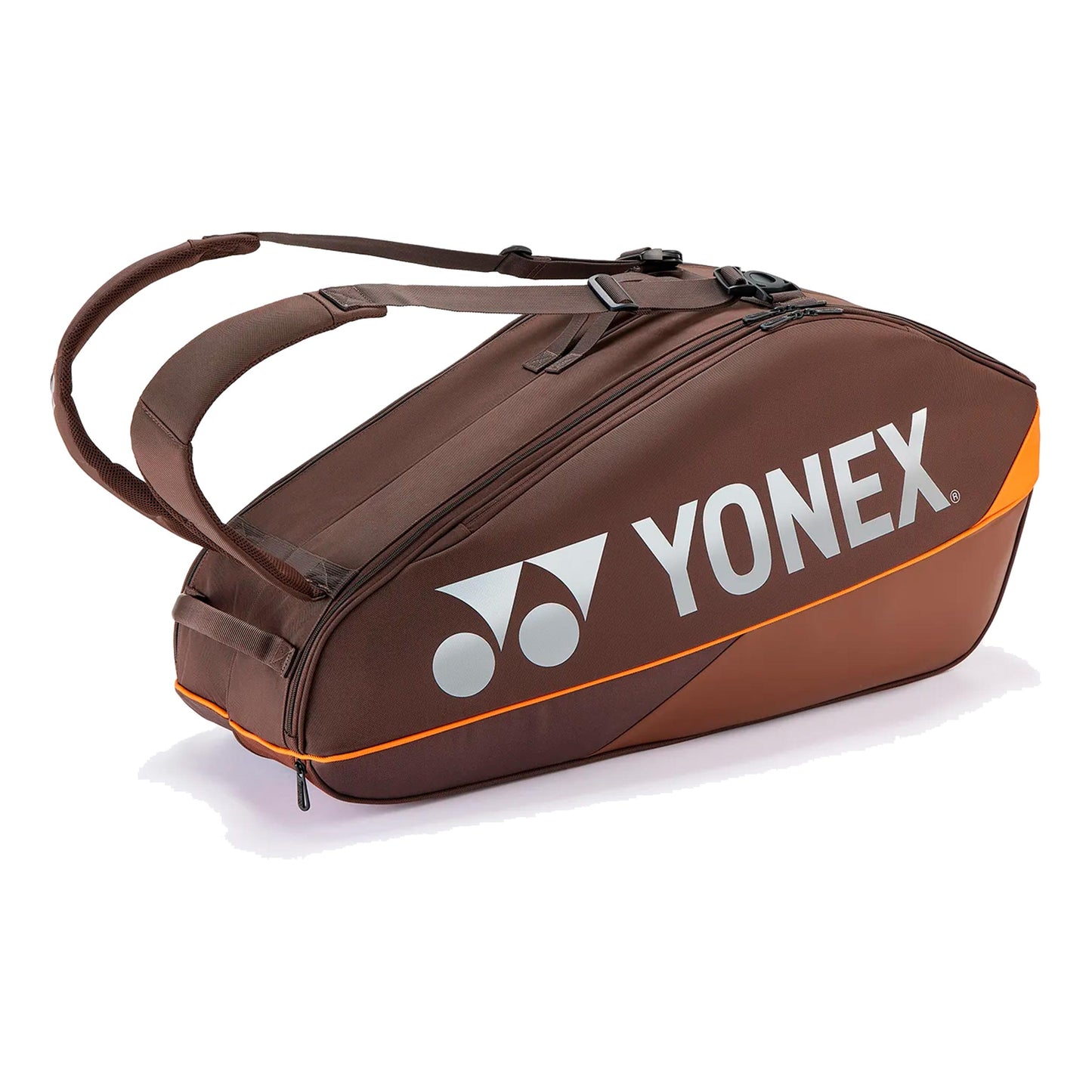 Yonex Pro Racquet Bag Espresso Brown Ketchertaske 6 - brun, orange