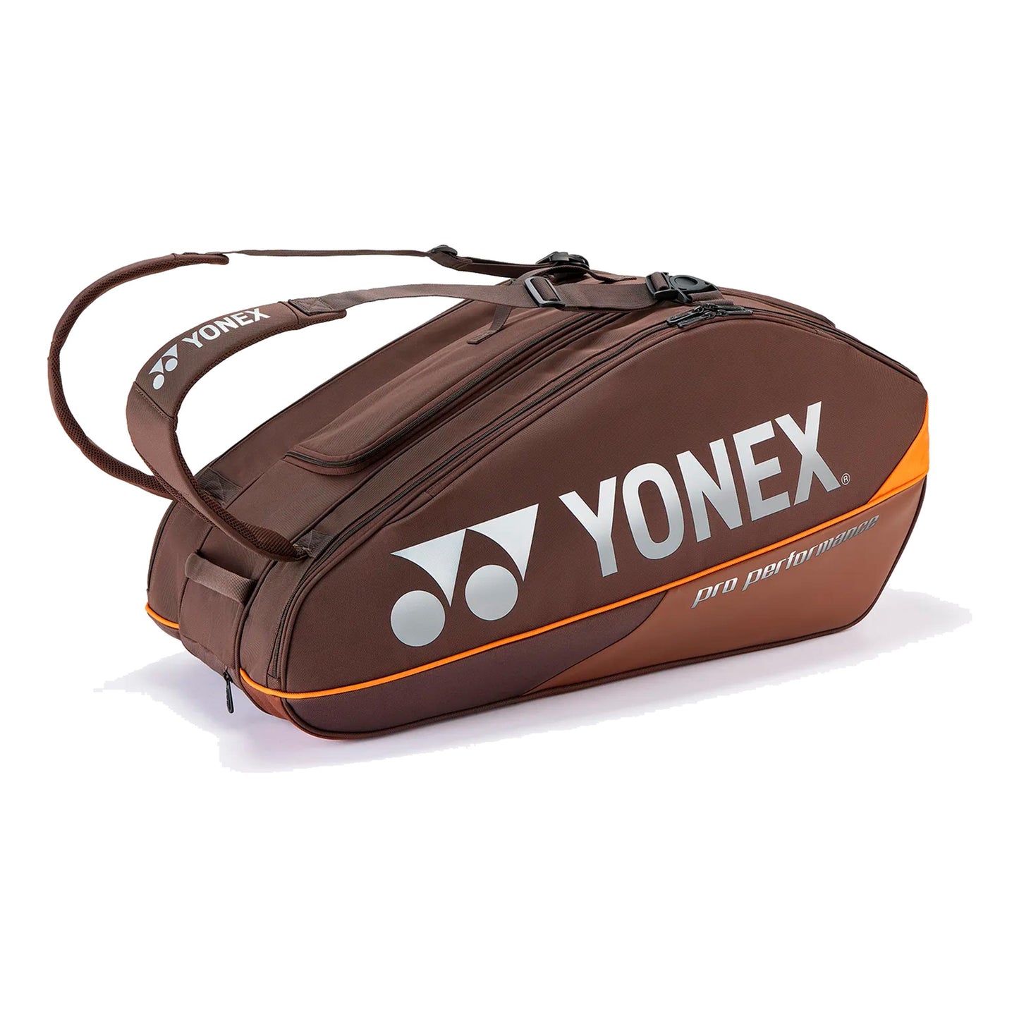 Yonex Pro Racquet Bag Espresso Brown Ketchertaske 9 - brun, orange