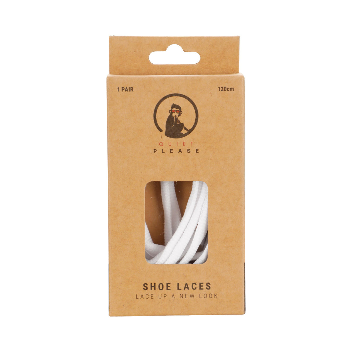 Quiet Please QP shoe laces 120cm Snørebånd - hvid