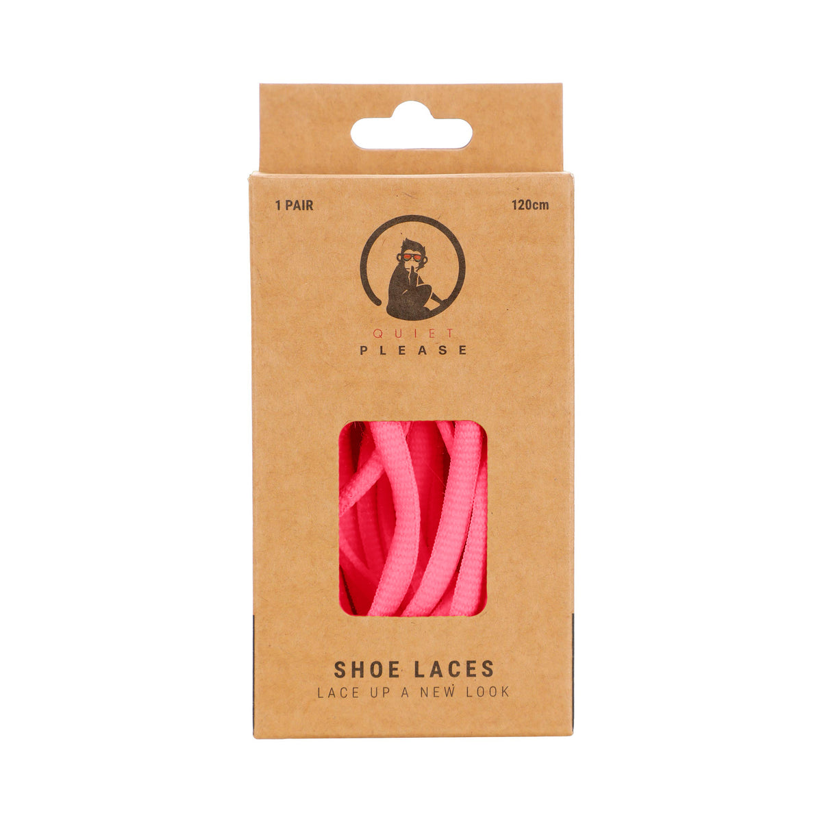 Quiet Please QP shoe laces 120cm Snørebånd - pink