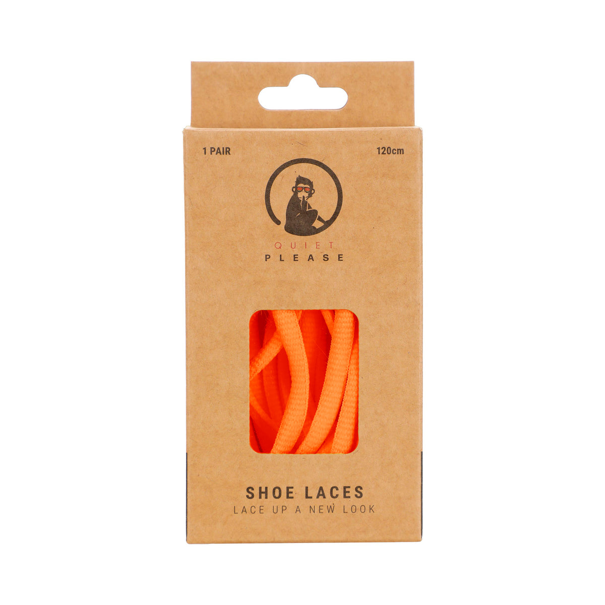 Quiet Please QP shoe laces 120cm Snørebånd - orange