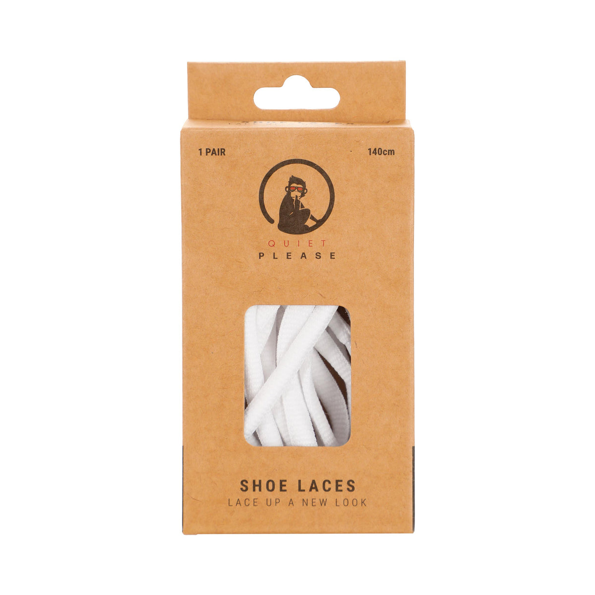 Quiet Please QP shoe laces 140cm Snørebånd - hvid