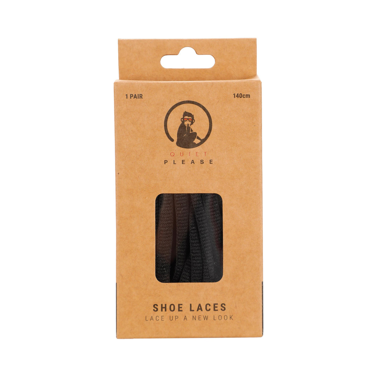 Quiet Please QP shoe laces 140cm Snørebånd - sort