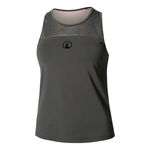Quiet Please Tøj Quiet Please Sparkle Racerback Tanktop Damer-Antracit
