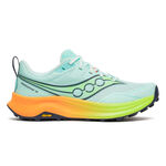 Saucony Trailsko Saucony Peregrine 16 Trailsko Damer-turkis, neongul