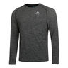 Crew Neck Essential Seamless Shirt,Lang&aelig;rmet Herrer-Gr&aring;