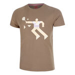 BIDI BADU Tøj BIDI BADU Paris 2025 Chill T-shirt Herrer-Brun,Beige