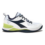 Diadora Tennissko Diadora Blushield Torneo 2 Allcourt-sko Herrer-Hvid,Lime