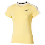 Mizuno Tennistøj Mizuno Daybreakers Printed T-shirt Damer-Lime