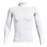Heatgear Comp Mock Shirt,Langærmet Herrer-Hvid