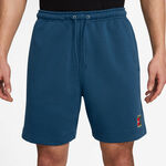 Nike T&oslash;j Nike Court Dri-Fit Heritage Fleece Shorts Herrer-Bl&aring;-gr&aring;