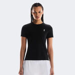On Tøj On Court T-shirt Damer - sort, flerfarvet