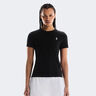 Court T-shirt Damer - sort, flerfarvet