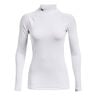 Coldgear Authentics Mockneck Shirt,Lang&aelig;rmet Damer-Hvid