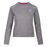 Mirella Basic Crew Sweatshirt Damer-Lysegr&aring;,Hvid