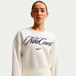 Nike Sweatshirt Nike Court Fleece Crew Sweatshirt Damer-creme, m&oslash;rkebl&aring;