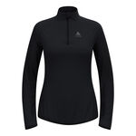Odlo Tøj Odlo Zeroweight Warm Mid Layer 1/2 Zip Løbetrøje Damer-Sort