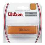 Wilson <b>b</b>asisgrebsbånd Wilson Premium Leather Replacement Grip Pakke Med 1-Brun