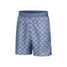 Court Victory Dri-Fit High Rise 9in All Over Print Shorts Herrer - gr&aring;, hvid