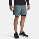 Under Armour T&oslash;j Under Armour Tech Vent 2in1 Shorts Herrer-bl&aring;-gr&aring;