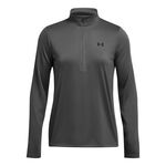 Under Armour T&oslash;j Under Armour Tech 1/2 Zip Shirt,Lang&aelig;rmet Damer-Gr&aring;