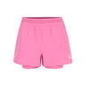 Rematch 2in1 Shorts Damer - pink, hvid
