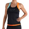 Race Tanktop Damer-Sort,Orange