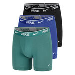 Nike T&oslash;j Nike Everyday Cotton Stretch Boksershorts Pakke med 3 Herrer - flerfarvet, sort