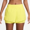 Swift 2in1 L&oslash;beshorts Damer - citrongul, s&oslash;lv