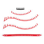 Yonex Ketchertilbehør Yonex VCORE 98/98L Scarlet Sæt Øskenbånd-Sort