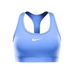 Nike Tøj Nike Swoosh Medium Sports-BH Damer - lyseblå, hvid