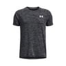 Tech Textured T-shirt Drenge-sort, hvid