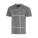 Quiet Please T-shirt Quiet Please Crush Court T-shirt Drenge-m&oslash;rkegr&aring;, lysegr&aring;