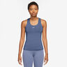 Dri-Fit Swoosh Tanktop Damer - bl&aring;, hvid