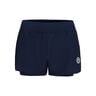 Crew 2in1 Shorts Damer-Mørkeblå